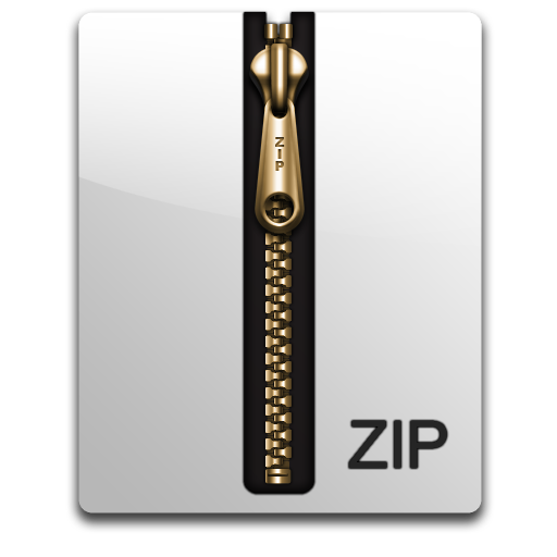 Zip Gold Icon 512x512 png